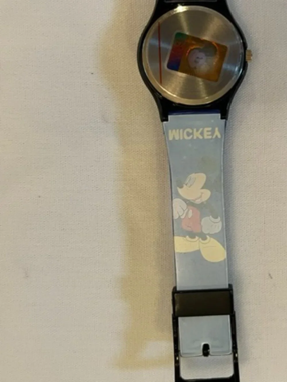 MICKEY MOUSE | Vintage Watch Blue Silicone Band-NEW Battery-EUC